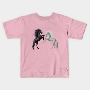 Wild Horses, Stallions Kids T-Shirt